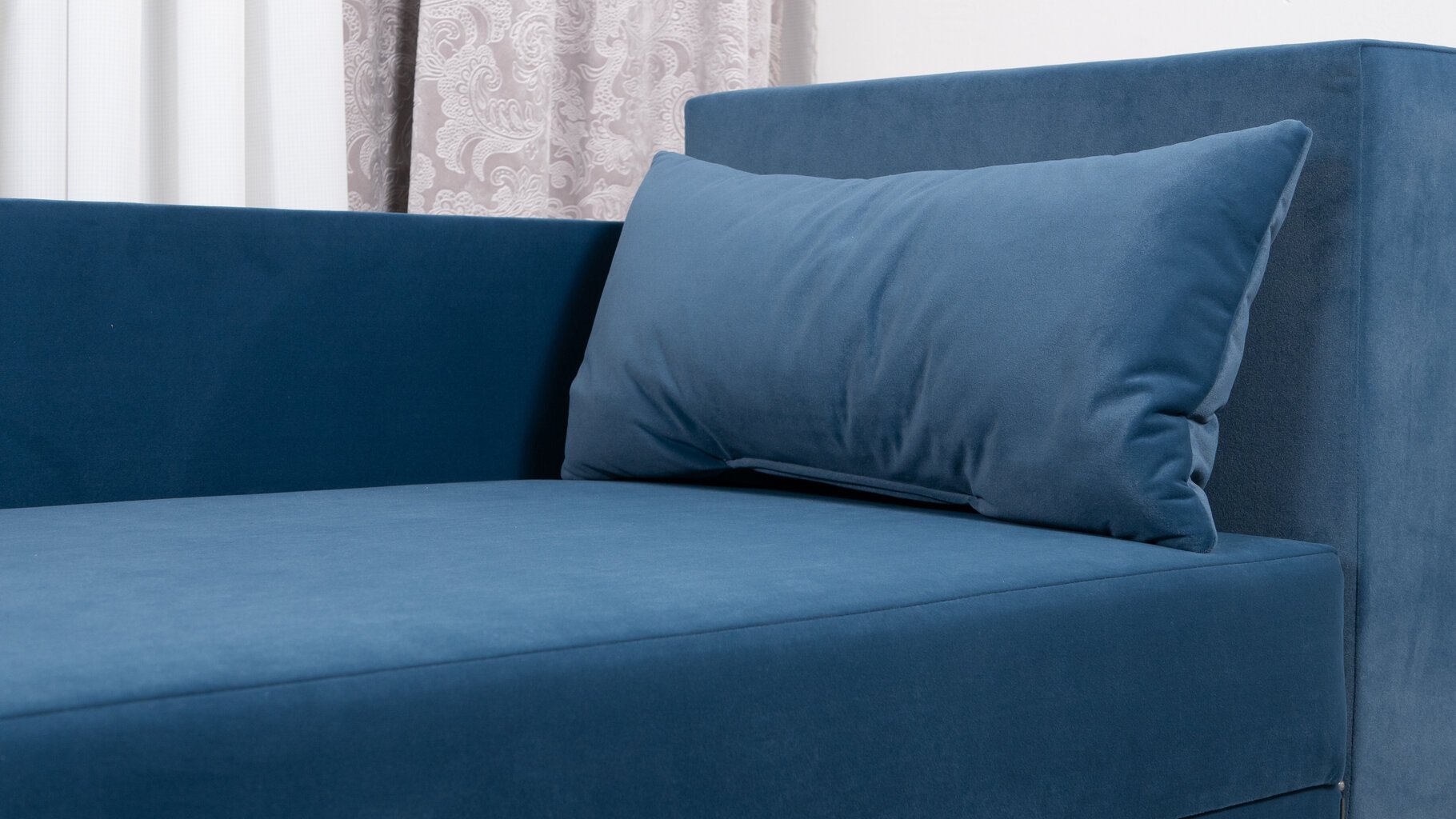 Sofa lova Villi, mėlyna kaina ir informacija | Sofos | pigu.lt