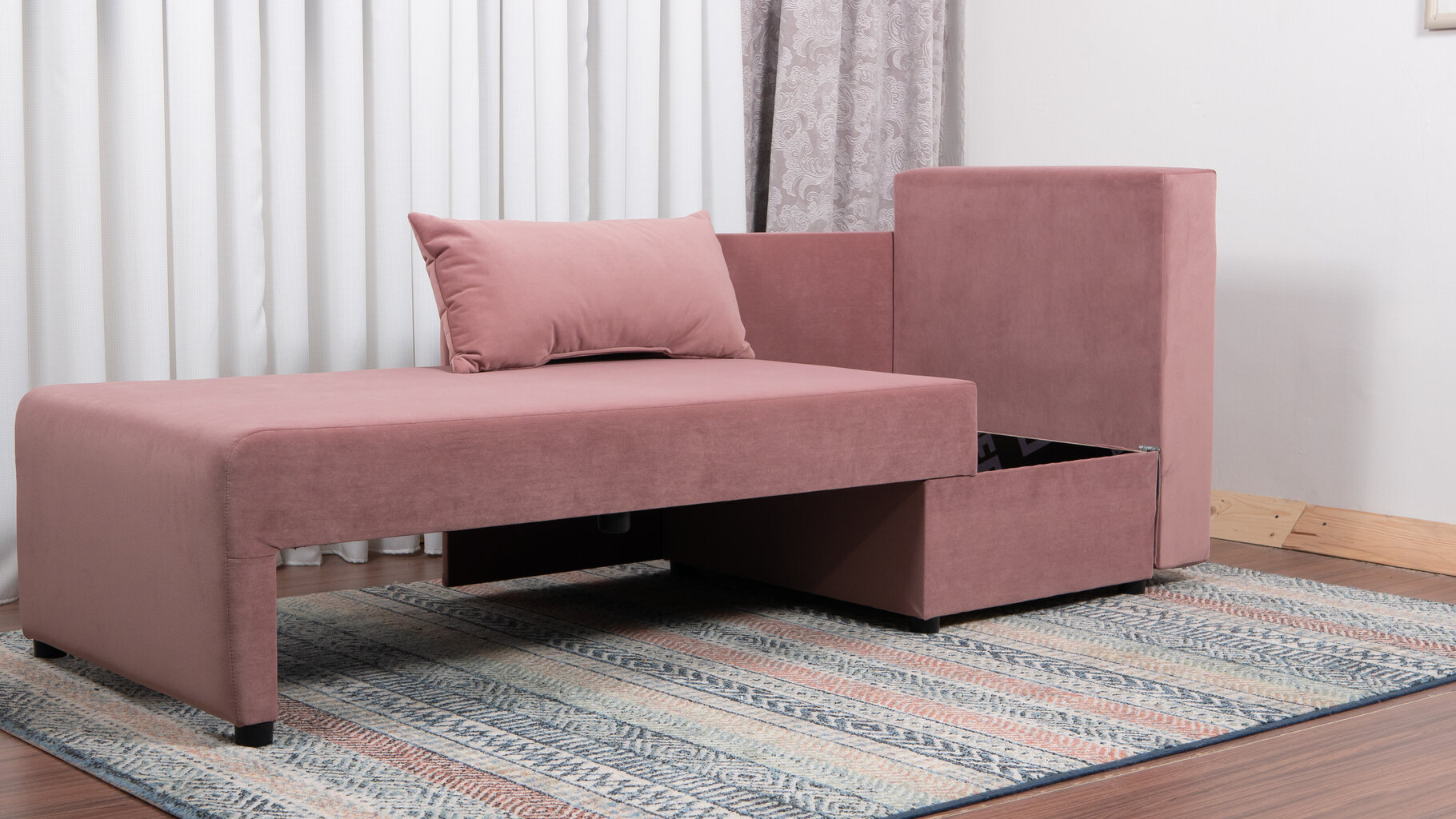 Sofa-lova Villi Classic, šviesiai rožinės spalvos kaina ir informacija | Sofos | pigu.lt