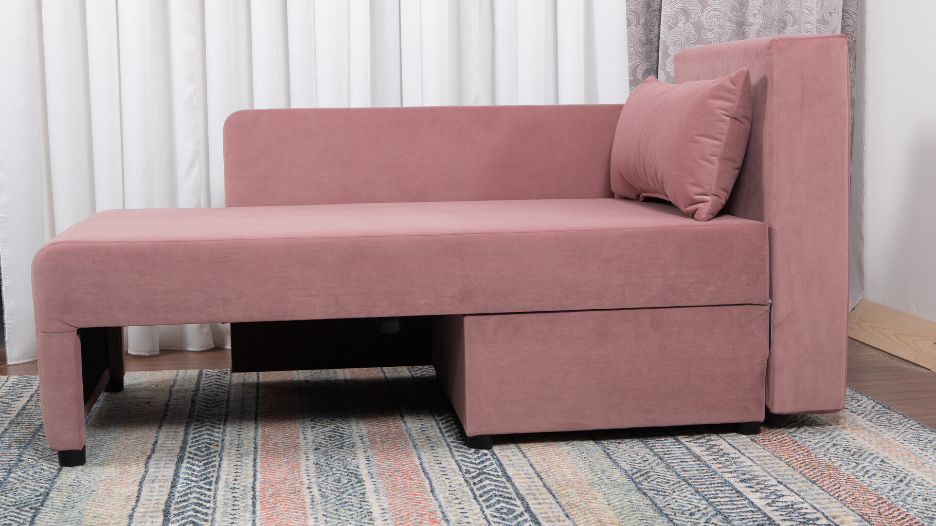 Sofa-lova Villi Classic, šviesiai rožinės spalvos kaina ir informacija | Sofos | pigu.lt