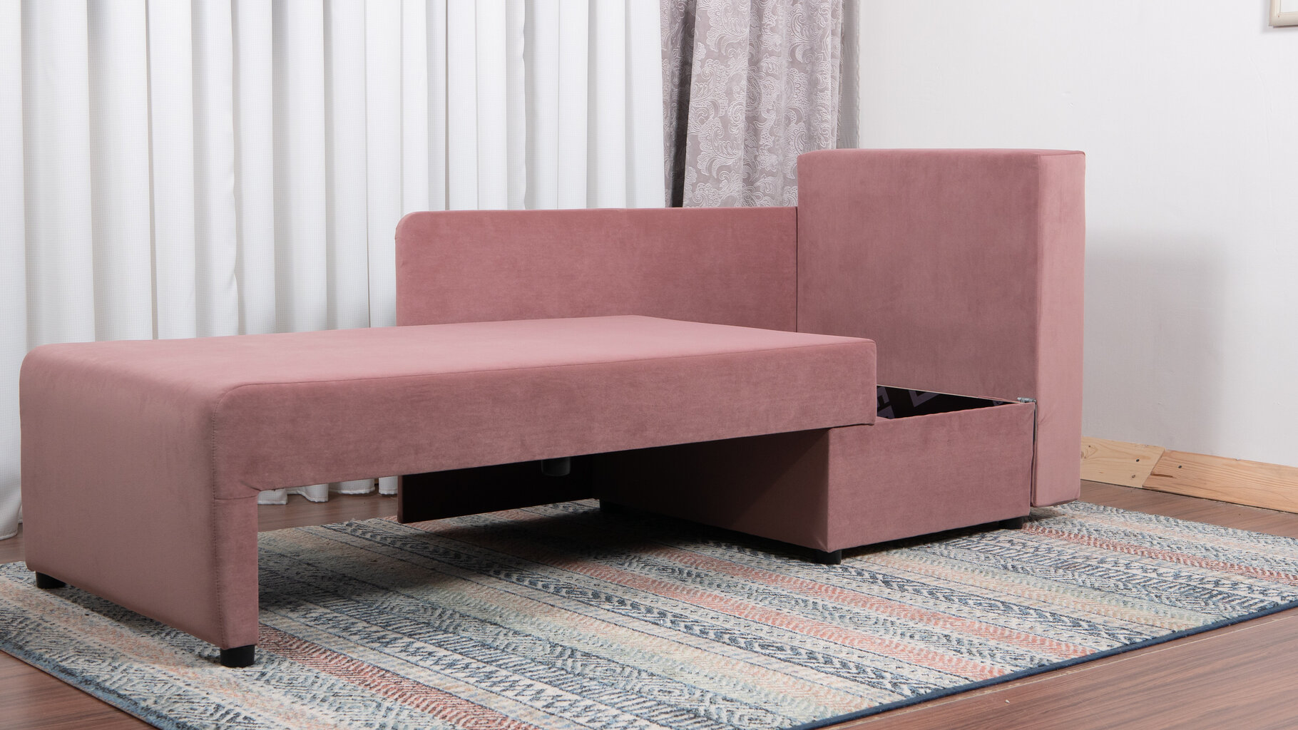 Sofa-lova Villi Classic, šviesiai rožinės spalvos kaina ir informacija | Sofos | pigu.lt