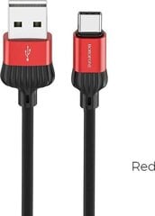 Borofone Cable BX28 Dignity - USB to Micro USB - 2,4A 1 metre red цена и информация | Кабели для телефонов | pigu.lt