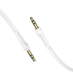 Borofone Cable BL6 - jack 3,5mm to jack 3,5mm - 1 metr white цена и информация | Кабели и провода | pigu.lt