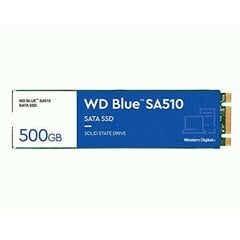 SSD|WESTERN DIGITAL|Blue SA510|500GB|M.2|SATA 3.0|Write speed 510 MBytes/sec|Read speed 560 MBytes/sec|2.38mm|TBW 200 TB|MTBF 1750000 hours|WDS500G3B0 kaina ir informacija | Vidiniai kietieji diskai (HDD, SSD, Hybrid) | pigu.lt