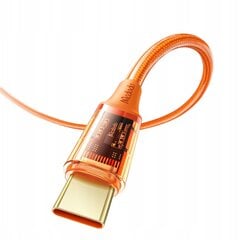 "Mcdodo" telefono kabelis galingas greitasis įkrovimas USB-C PD 100W 1,2 m oranžinis kaina ir informacija | Laidai telefonams | pigu.lt
