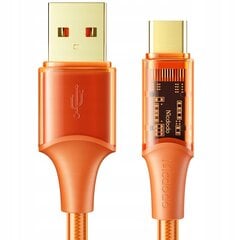 "Mcdodo" telefono kabelis Galingas greitasis įkrovimas USB-C 100W 6A 1,2 m oranžinis kaina ir informacija | Laidai telefonams | pigu.lt