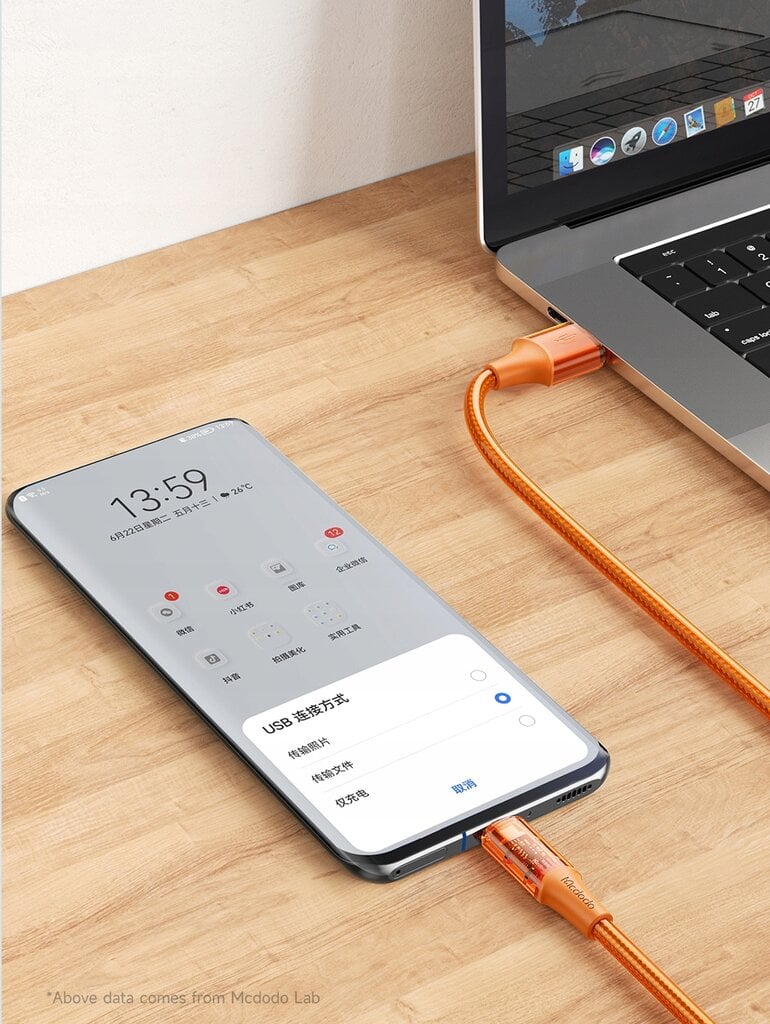 Mcdodo телефонный кабель мощный быстрая зарядка USB-C 100W 6A 1.2m цена |  pigu.lt