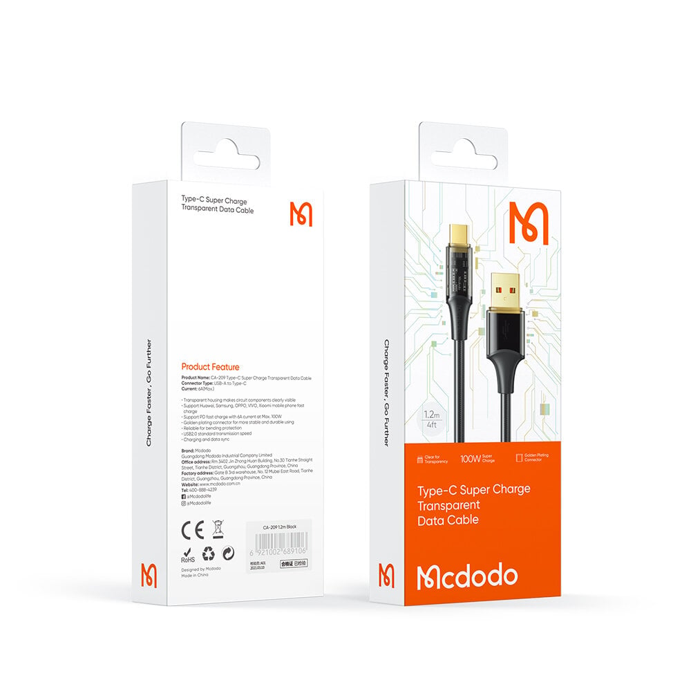 Mcdodo USB-C kaina ir informacija | Laidai telefonams | pigu.lt