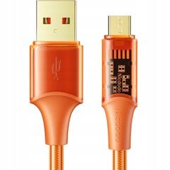 Mcdodo телефонный кабель мощный быстрая зарядка Micro USB QC 4.0 3A 1,2 м оранжевый цена и информация | Кабели для телефонов | pigu.lt