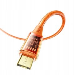 Mcdodo телефонный кабель мощный быстрая зарядка Micro USB QC 4.0 3A 1,2 м оранжевый цена и информация | Кабели для телефонов | pigu.lt