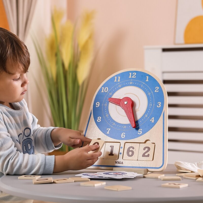 Medinis edukacinis laikrodis - Viga kaina ir informacija | Žaislai kūdikiams | pigu.lt