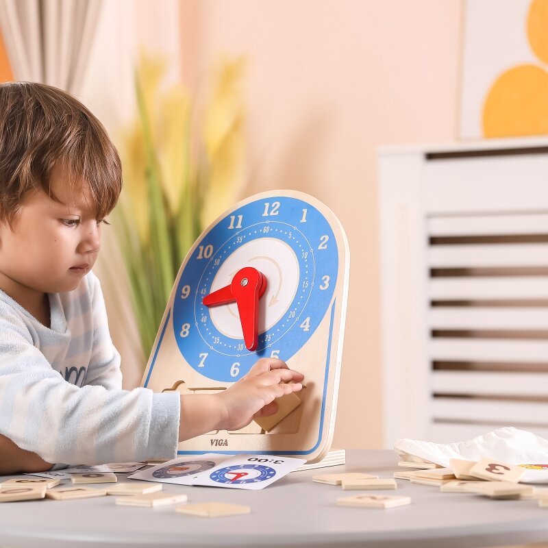 Medinis edukacinis laikrodis - Viga kaina ir informacija | Žaislai kūdikiams | pigu.lt