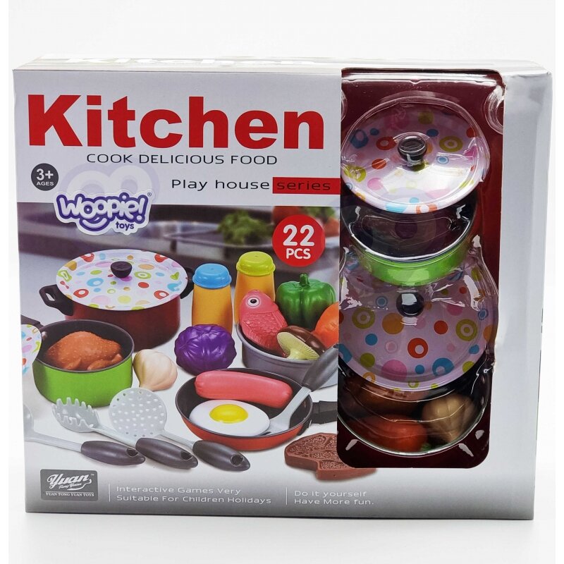 Virtuvės reikmenų rinkinys, 22 elementai kaina ir informacija | Žaislai mergaitėms | pigu.lt