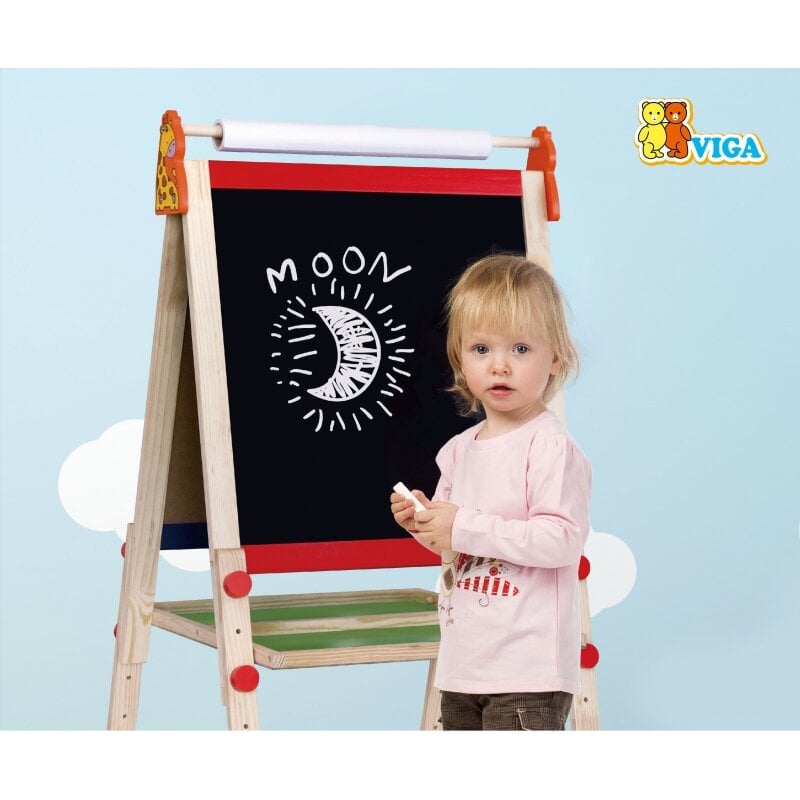 Dvipusė magnetinė piešimo lenta - Viga Toys kaina ir informacija | Lavinamieji žaislai | pigu.lt