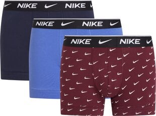 Nike vyriški bokseriai EVERYDAY COTTON STRETCH TRUNK 3 vnt, tamsiai mėlyni-tamsiai mėlyni-mėlyni kaina ir informacija | Trumpikės | pigu.lt