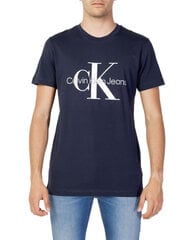 Marškinėliai vyrams Calvin Klein Jeans, mėlyni kaina ir informacija | Vyriški marškinėliai | pigu.lt