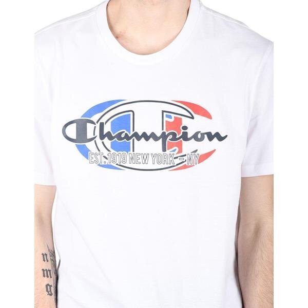Marškinėliai vyrams Champion Legacy 217279WW001, balti kaina ir informacija | Vyriški marškinėliai | pigu.lt