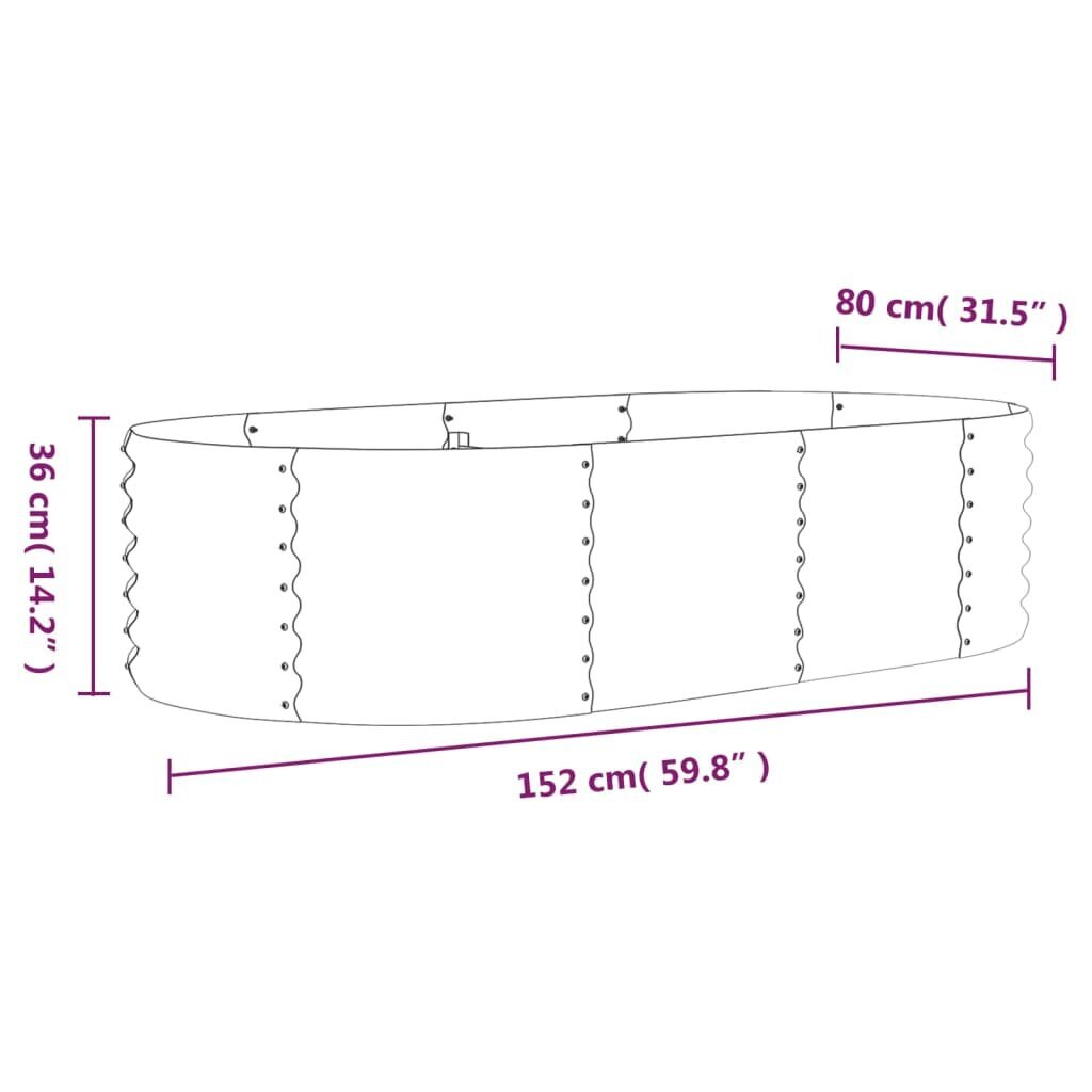 Sodo lovelis 36 cm kaina ir informacija | Loveliai | pigu.lt