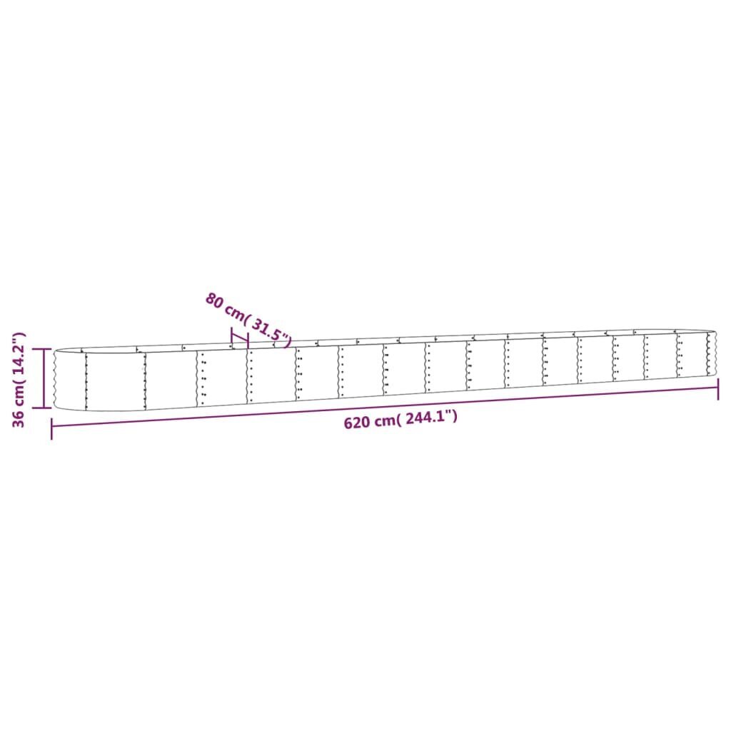 Sodo lovelis 36 cm kaina ir informacija | Vazonėliai daiginimui ir persodinimui | pigu.lt