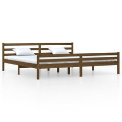 Каркас кровати, 200x200 см, коричневый цена и информация | Кровати | pigu.lt