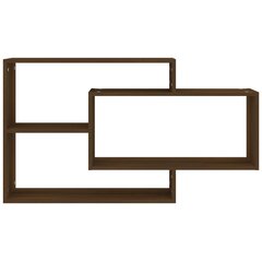 Sieninė lentyna, ruda ąžuolo, 104x20x58,5cm, apdirbta mediena цена и информация | Полки | pigu.lt