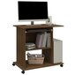 Kompiuterio stalas, rudos ąžuolo spalvos, 80x50x75cm, mediena kaina ir informacija | Kompiuteriniai, rašomieji stalai | pigu.lt