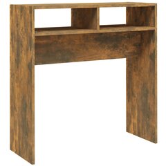 Konsolinis staliukas, dūminio ąžuolo, 78x30x80cm, mediena цена и информация | Журнальные столики | pigu.lt