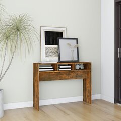 Konsolinis staliukas, dūminio ąžuolo, 105x30x80cm, mediena kaina ir informacija | Kavos staliukai | pigu.lt