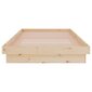 Lovos rėmas vidaXL, 100x200cm, medienos masyvas kaina ir informacija | Lovos | pigu.lt
