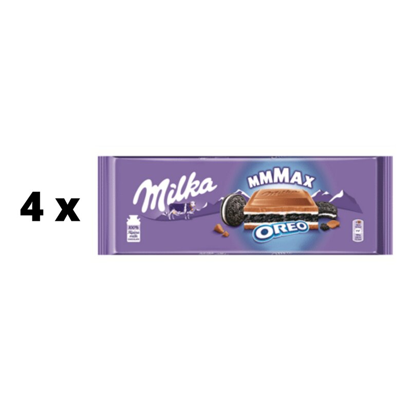 Šokoladas Milka Oreo, 300 g x 4 vnt. kaina ir informacija | Saldumynai | pigu.lt