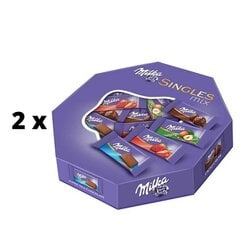 Мини-шоколад MILKA Single Mix, 138 г x 2 шт. упаковка цена и информация | Сладости | pigu.lt