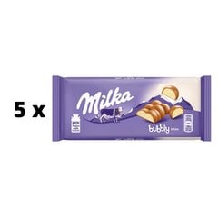 Шоколад MILKA Bubbly White, 95 г, 5 шт. упаковка цена и информация | Сладости | pigu.lt