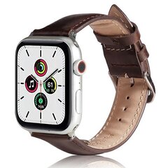 Beline pasek Apple Watch Leather 42|44|45|49mm brązowy |brown цена и информация | Аксессуары для смарт-часов и браслетов | pigu.lt