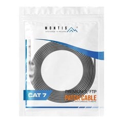 Montis KABEL SIECIOWY S/FTP MT041-15 CAT.7 Сетевой кабель 15 м Черный Cat7 S/FTP (S-STP) цена и информация | Кабели и провода | pigu.lt