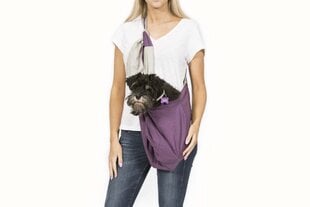 Sulankstomas juodai violetinės spalvos šunų transportavimo krepšys kaina ir informacija | Transportavimo narvai, krepšiai | pigu.lt