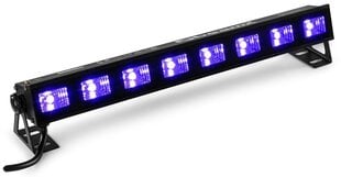 beamZ BUVW83 BAR 8x 3W UV/Baltas 2-in-1 LED kaina ir informacija | Dekoracijos šventėms | pigu.lt