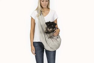 Sulankstoma šunų nešioklė pilka/pilka kaina ir informacija | Transportavimo narvai, krepšiai | pigu.lt