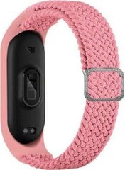 Beline pasek Mi Band 3|4 Textile różowy|pink цена и информация | Аксессуары для смарт-часов и браслетов | pigu.lt