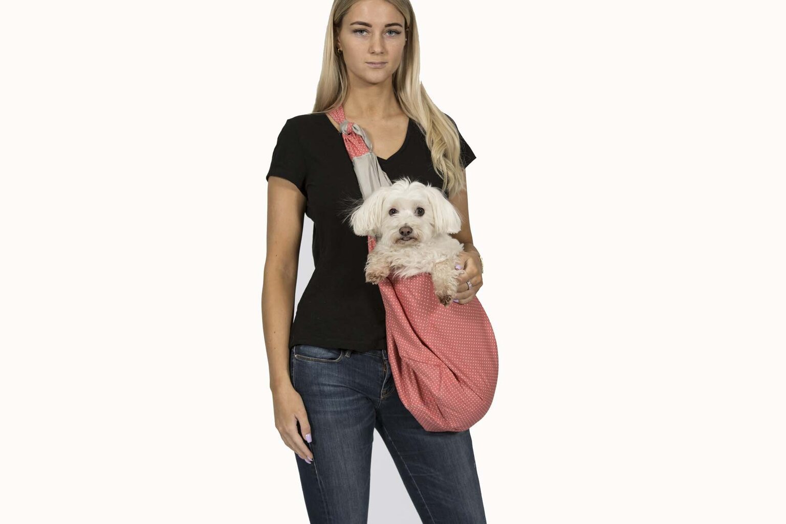 Sulankstomas pilkos/ koralų rožinės spalvos šunų transportavimo krepšys kaina ir informacija | Transportavimo narvai, krepšiai | pigu.lt