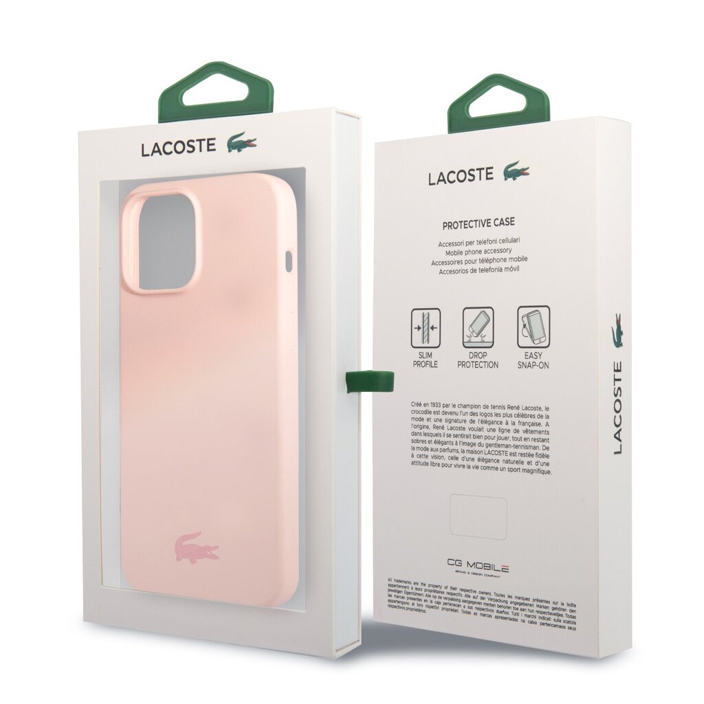 Lacoste Liquid Silicone Glossy Printing Logo Kryt Pro цена и информация | Telefono dėklai | pigu.lt