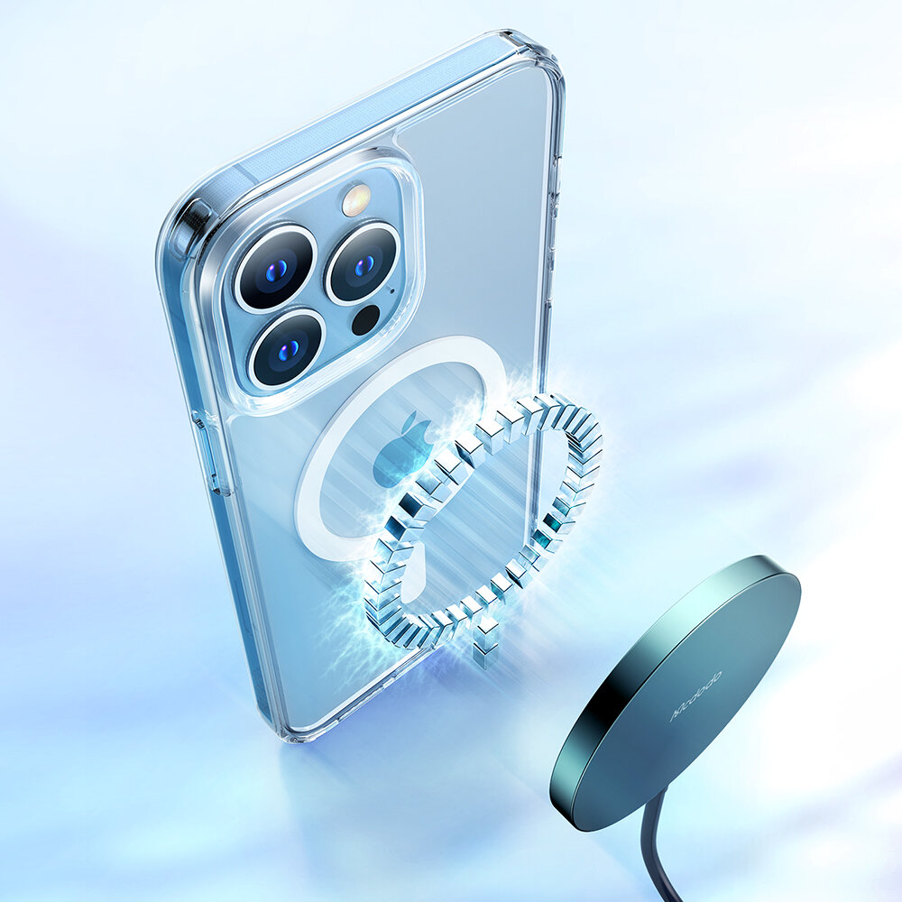 "McDodo" permatomas magnetinis telefono dėklas "iPhone 12/12PRO" PC-1890 kaina ir informacija | Telefono dėklai | pigu.lt