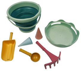 Набор песочных игрушек Schildkrot 7 в 1, зеленый цена и информация | Игрушки для песка, воды, пляжа | pigu.lt