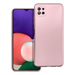 Чехол Metallic для Samsung A22 5G, розовый цена и информация | Чехлы для телефонов | pigu.lt