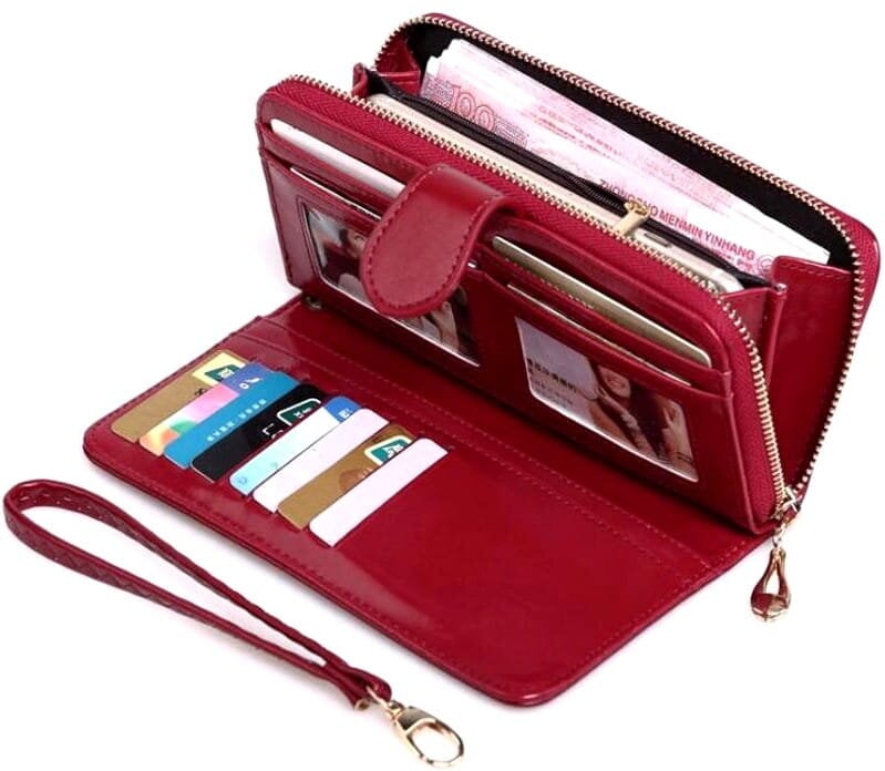 Moteriška piniginė C33, raudona kaina ir informacija | Piniginės, kortelių dėklai moterims | pigu.lt