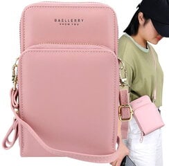 Маленькая женская сумочка-кошелек R28, розовая цена и информация | Женская сумка Bugatti | pigu.lt