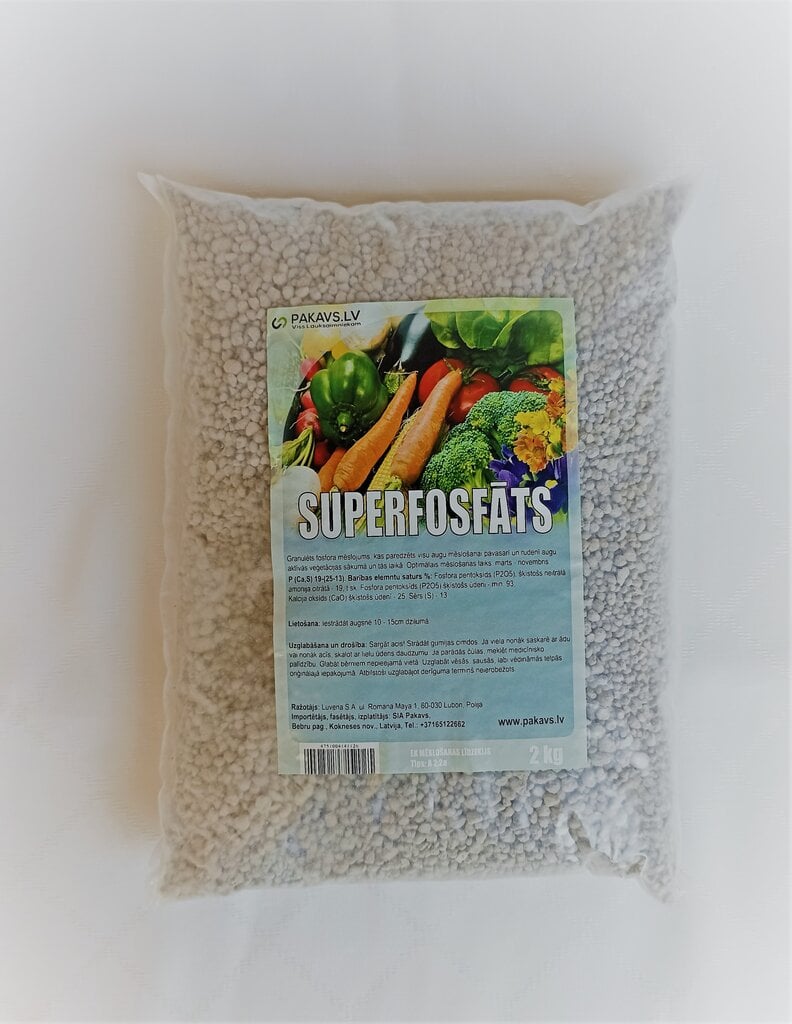 Superfosfatas, 2 kg цена и информация | Birios trąšos | pigu.lt
