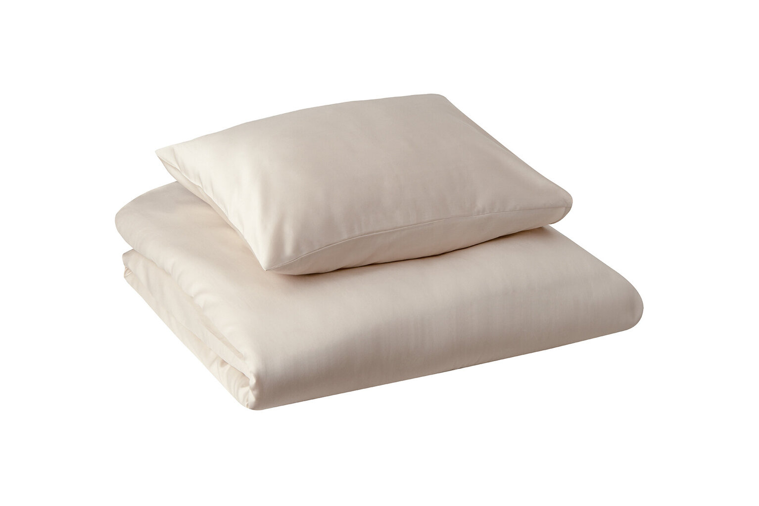 Tekstiilikompanii satininis pagalvės užvalkalas, smėlio spalvos, 50 x 70 cm цена и информация | Patalynės komplektai | pigu.lt