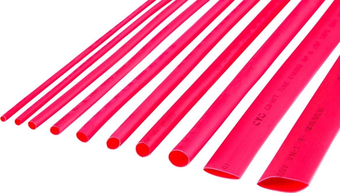 Cabletech Rurka termokurczliwa 8mm x 1m czerwona (LEC-NAR0260.1) kaina ir informacija | Kabeliai ir laidai | pigu.lt
