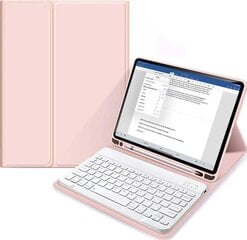 Tech-Protect SC Pen + Keyboard case with keyboard for iPad 10.2&quot; 2019-2021 - pink kaina ir informacija | Planšečių, el. skaityklių dėklai | pigu.lt