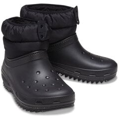 Laisvalaikio batai moterims Crocs™ Classic Neo Puff Shorty Boot, juodi kaina ir informacija | Crocs™ Vaikams ir kūdikiams | pigu.lt