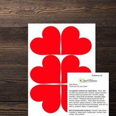 50 наклеек сердечек для стен, мебели, дверей, автомобиля и т.д Наклейки для дня святого Валентина, для дюбимого человека цена и информация | Интерьерные наклейки | pigu.lt